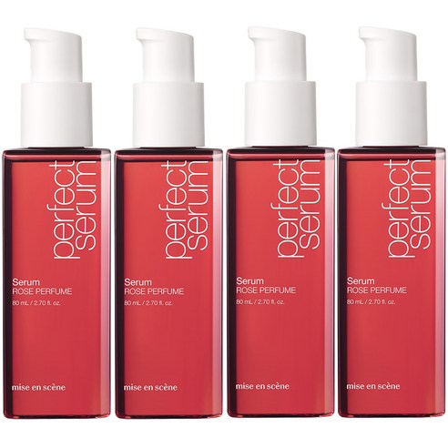 미쟝센 퍼펙트 로즈퍼퓸 헤어세럼, 80ml, 4개