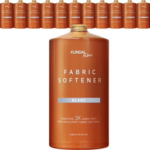 쿤달 초고농축 섬유유연제 블랑향 본품, 1580ml, 12개