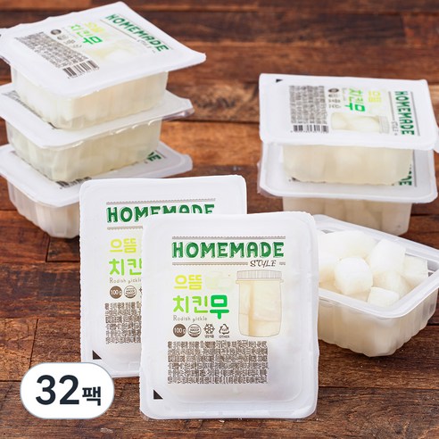 으뜸 치킨무, 100g, 32팩