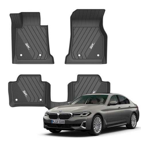 3W 에코라이너 TPE 카매트, BMW 5 series F/L G30 2020.10~2023.09, BLACK