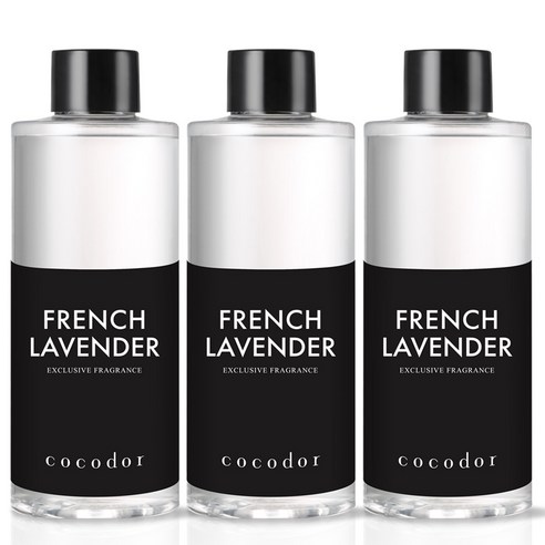 코코도르 디퓨저 리필액, 프렌치라벤더, 200ml, 3개