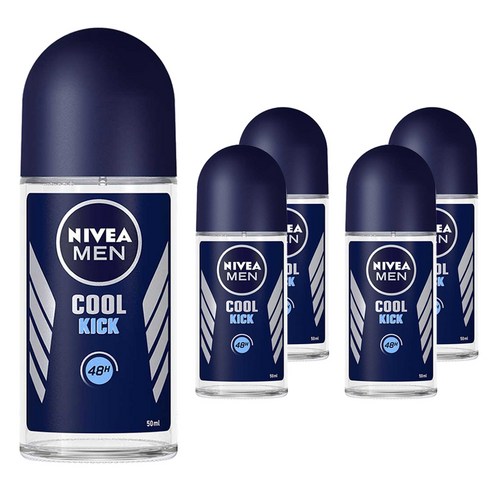 니베아 맨 쿨킥 롤온 데오드란트, 50ml, 5개
