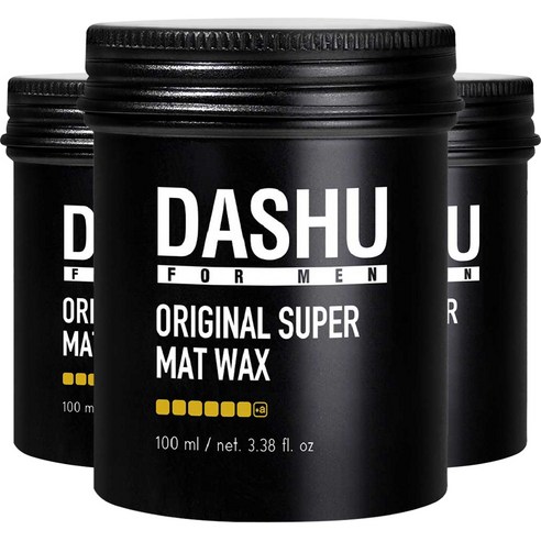 다슈 포 맨 프리미엄 오리지널 슈퍼 매트 헤어왁스, 100ml, 3개입