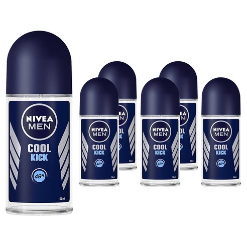 니베아 맨 쿨킥 롤온 데오드란트, 50ml, 6개