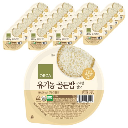 ORGA 유기농 골든밥, 180g, 24개