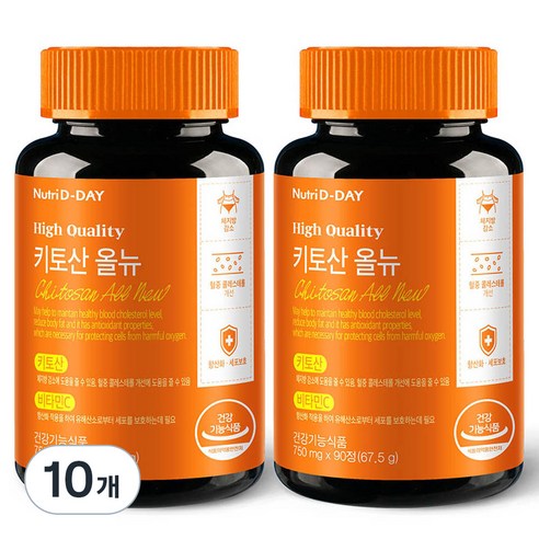 뉴트리디데이 다이어트 키토산 올뉴, 90정, 10개