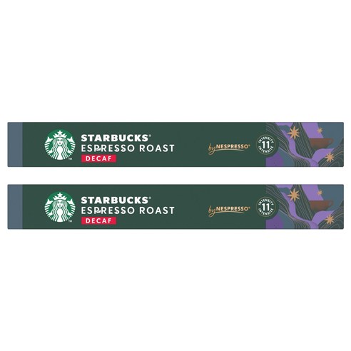 스타벅스 디카프 에스프레소 로스트 네스프레소 캡슐커피, 5.7g, 10개입, 2개
