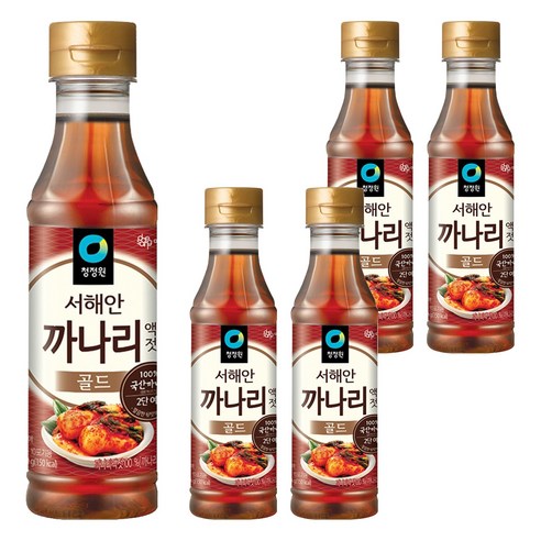 청정원 까나리 액젓 골드, 500g, 5개