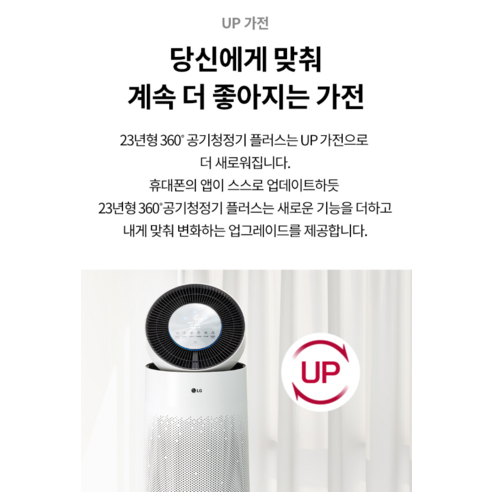LG 퓨리케어 360도: 깨끗하고 건강한 집안 공기