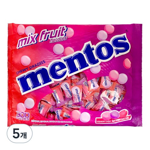 멘토스 어쏘티드 후르티 믹스, 810g, 5개
