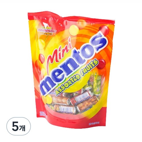 멘토스 미니 스푸르티믹스 캔디 선물세트, 310g, 5개