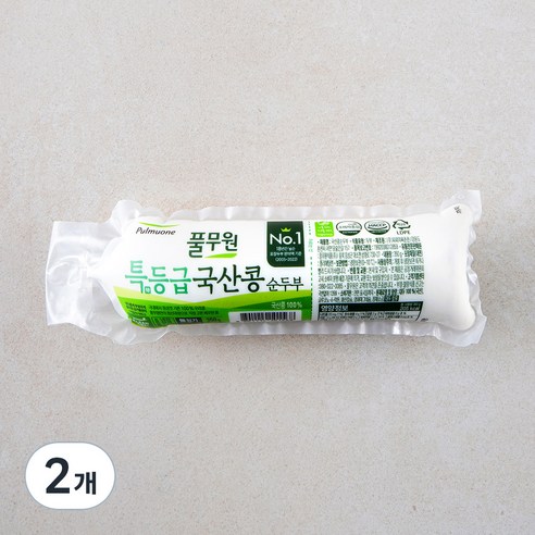 풀무원 특등급 국산콩 순두부, 350g, 2개