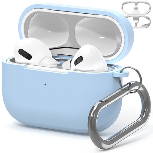 누아트 스무디 실리콘케이스 + 메탈 철가루 방지스티커: AirPods Pro를 위한 완벽한 보호자