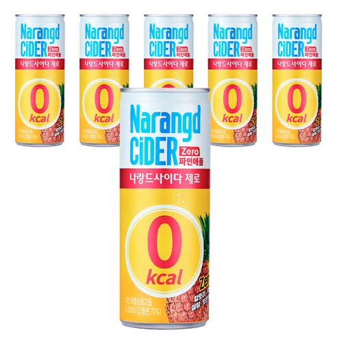 나랑드사이다 파인애플, 6개, 245ml