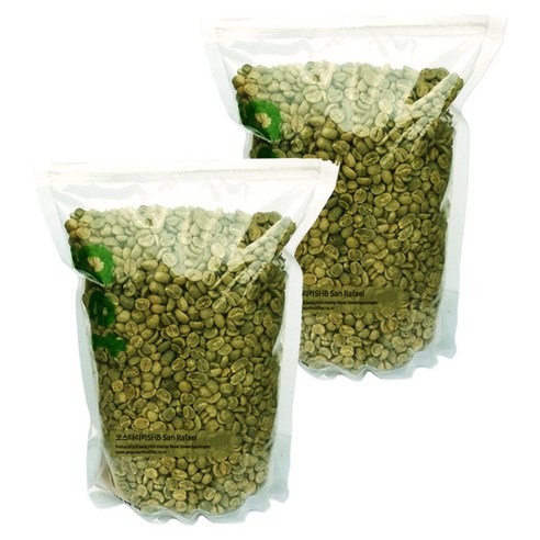 그린어쓰 코스타리카 SHB San Rafael 생두, 500g, 2개