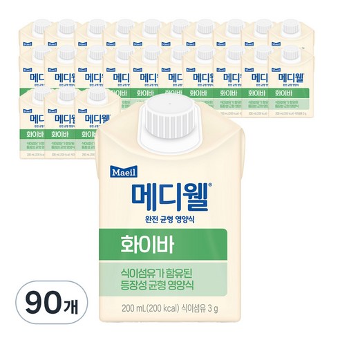 메디웰 화이바 균형영양식, 200ml, 90개