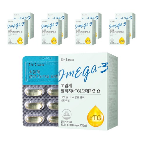 닥터린 초임계 알티지 rTG 오메가3 알파 30.21g, 30정, 9개