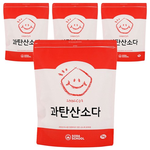 엘앤에스 과탄산소다 산소계표백제, 5kg, 4개
