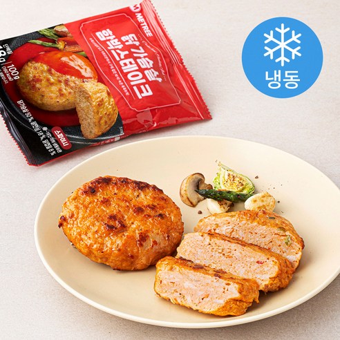 미트리 닭가슴살 함박스테이크 스파이시 (냉동), 100g, 1팩