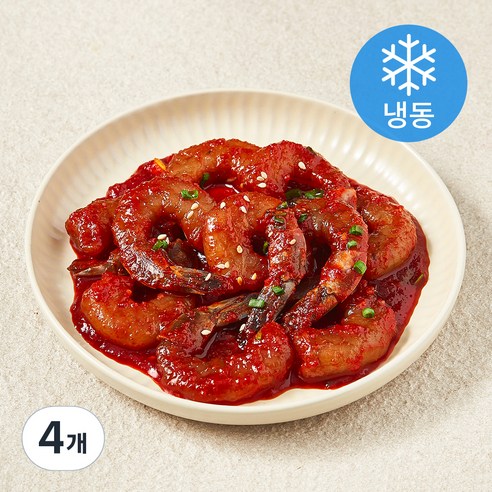 맛다린 양념 깐새우장 (냉동), 300g, 4개