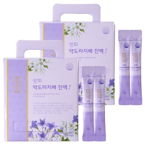천양삼 쌍화 약도라지배 진액스틱, 15g, 100개입, 2개