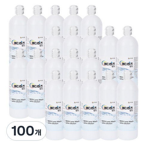 메디렌즈 식염수, 500ml, 100개