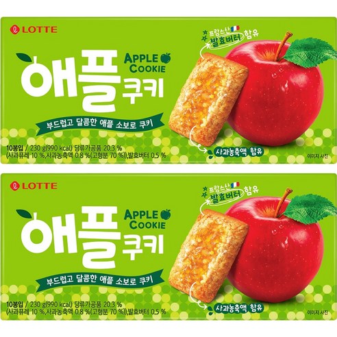 애플쿠키, 230g, 2개