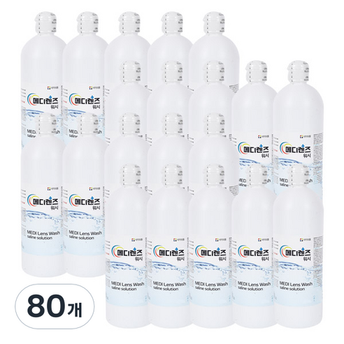 메디렌즈 식염수, 500ml, 80개