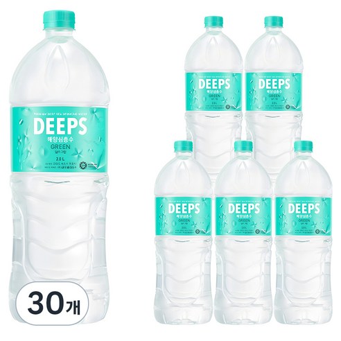 Deeps 그린 먹는 해양심층수, 2L, 30개