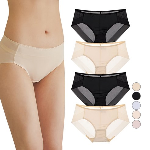 섬세한 여성의 편안함을 위한 선택, 판도라by비비안 통기성 햄라인 삼각팬티 5p 여성속옷