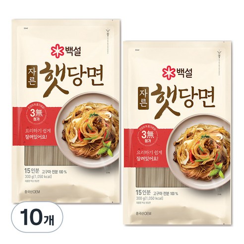 백설 햇당면, 300g, 10개