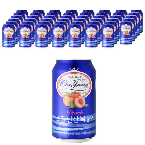 일화 초정탄산 음료 복숭아, 350ml, 48개