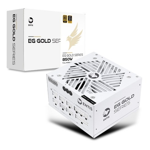 엔티스 EG 골드 850W 풀모듈러 파워서플라이 80PLUS ATX3.1, ATX3.1(화이트)