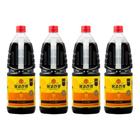 몽고식품 마산 몽고 진간장, 1.8L, 4개