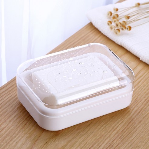 더자카 반투명 배수비누곽, 아이보리, 1개