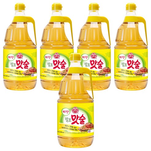 오뚜기 미향 발효 맛술, 1.8L, 5개