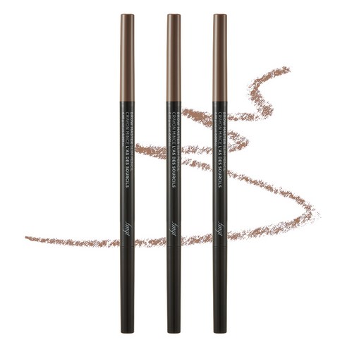 더페이스샵 브로우마스터 아이브로우 슬림 오토펜슬 0.05g, 03 누디브라운, 3개