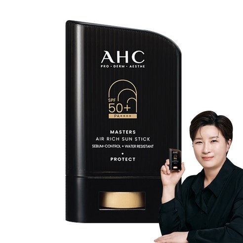 AHC 마스터즈 에어 리치 선스틱 22g (SPF50+) 대용량, 1개