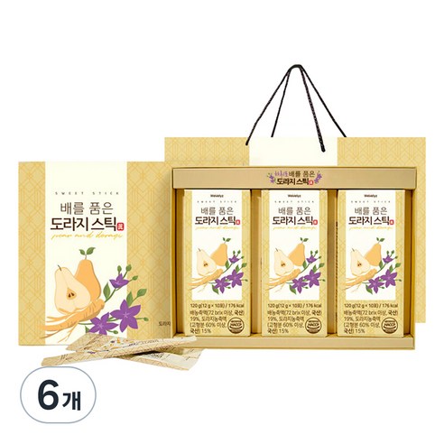 위블리즈 배를 품은 도라지스틱 진, 120g, 6개