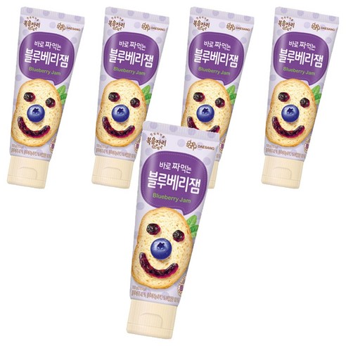 복음자리 바로 짜먹는 블루베리잼, 100g, 5개