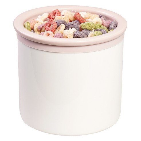 보울보울 국산 중소형견 고양이 밥그릇 헬로 직각볼 세트 15cm, 파우더핑크+밀크화이트, 1세트