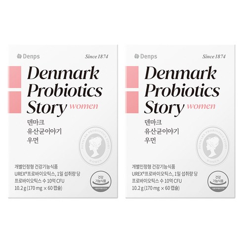 덴프스 덴마크 유산균이야기 우먼, 60정, 2개