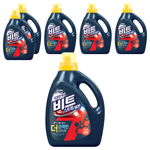 비트 스트롱 세븐 일반용 액상세제 본품, 3L, 6개