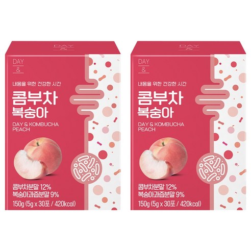 데이앤 콤부차 복숭아, 5g, 30개입, 2개