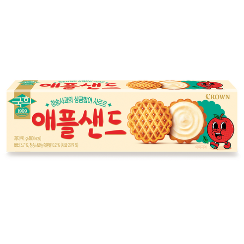 크라운 애플샌드, 91g, 1개