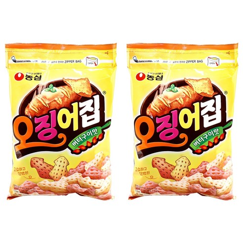 농심 오징어집 지퍼백, 260g, 2개
