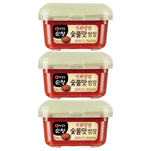 청정원순창 직화양념 숯불맛 쌈장, 300g, 3개