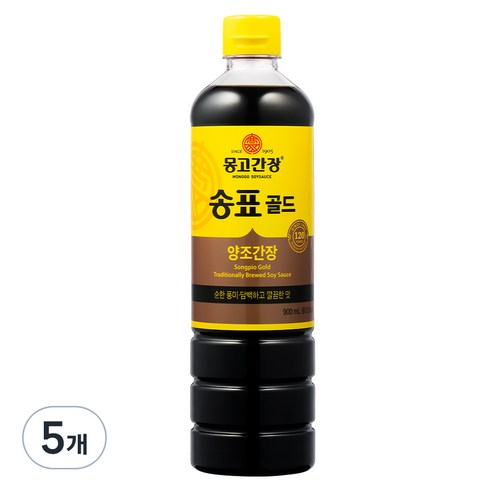 몽고간장 송표 골드, 900ml, 5개