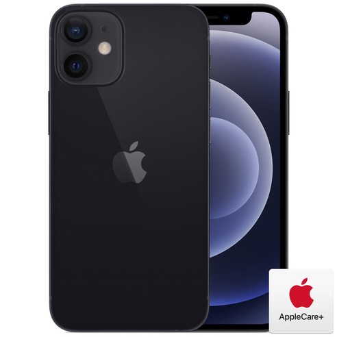 Apple 아이폰 12 Mini, 알뜰폰, Black, AppleCare+포함, 64GB