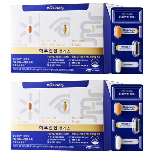 위시헬씨 하루엔진 플러스, 30정, 2개